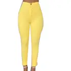 2021 осенние удобные женские брюки с высокой талией, облегающие хлопковые однотонные брюки-карандаш на пуговицах для работы