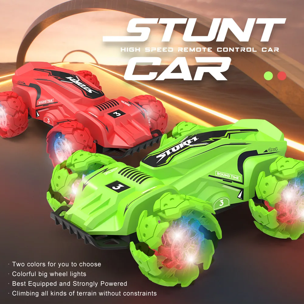 

New product JJRC 019 remote control stunt drift car 2.4G high speed climbing cool light children's toy rc car