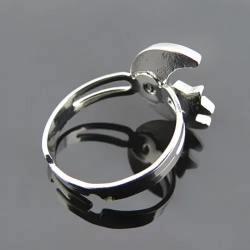 Регулируемое кольцо на палец в форме Луны и звезды изменяющее цвет чувство