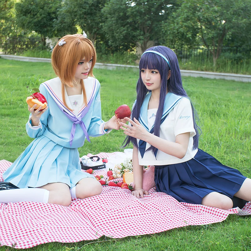 Аниме карта Captor Sakura Косплей KINOMOTO SAKURA daiduji Tomoyo JK униформа женский милый косплей