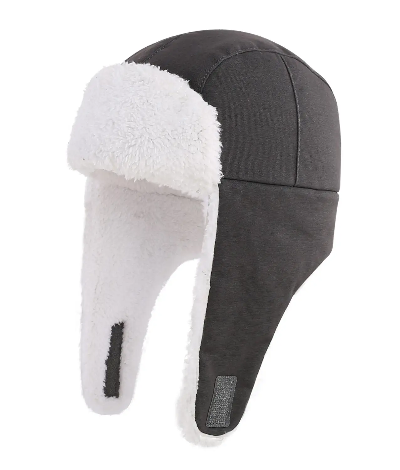 Модная зимняя шапка ушанка для мальчиков теплая вязаная с подкладкой из