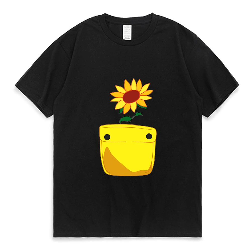

Wonder Egg Priority Ai Kawaii T Shirt Unisex Sun Flower Pocket Same Paragraph Short Sleeve Anime Carton Print T-shirt Men Women