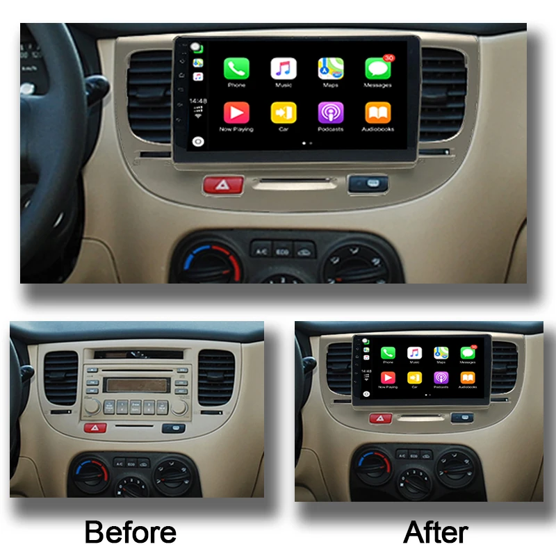 Автомобильный мультимедийный видеоплеер COHO для Kia Rio 2006 Android 10 0 Восьмиядерный