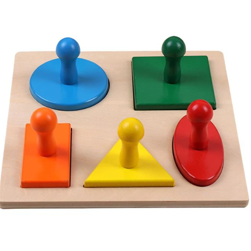 Новые детские деревянные пазлы игрушки обучающие панели геометрической формы