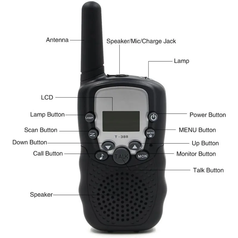 

Новый, 2 предмета для детей, иди и болтай Walkie Talkie радио мини игрушки T-388 3 - 5 км 22 FRS и Gmrs UHF подарок для детей Bft3 Портативный двухстороннее радио ...