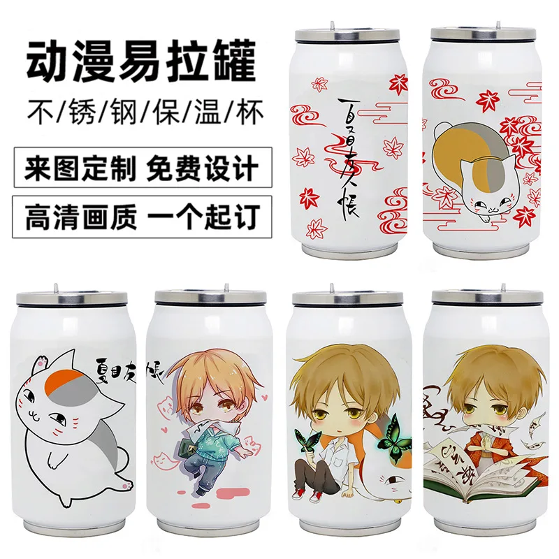 

Термос из нержавеющей стали с изображением персонажа аниме Нацумэ юуцзинь-Чоу, вакуумная игрушка для косплея, 350 мл