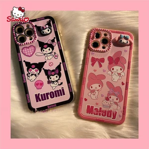 Sanrio Kuromi Melody Cartoon Phone Case for iPhone13 13Pro 13Promax 12 12Pro Max 11 Pro X XS MAX XR 7 8 Plus Cute Cover