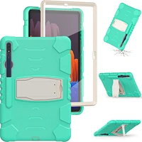 newest anti fall colorful soft silicone tablet case for samsung tab s7s7 fe 12 4 t970 tab a 8 0 t290 kickstand kids case