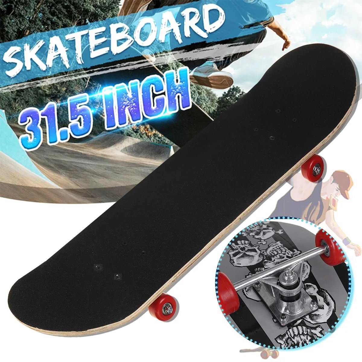 

31 Inches Four-wheel Mini Longboard Pastel Color Skate Board Skateboard with LED Flashing Wheels Skateboard Deck kid Adult