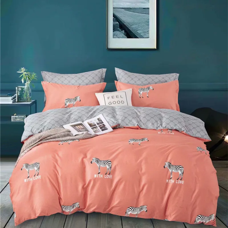 

Высококачественный комплект роскошного постельного белья с пододеяльником, двуспальный односпальный Комплект постельного белья из 2/3 предметов, украшения комнаты