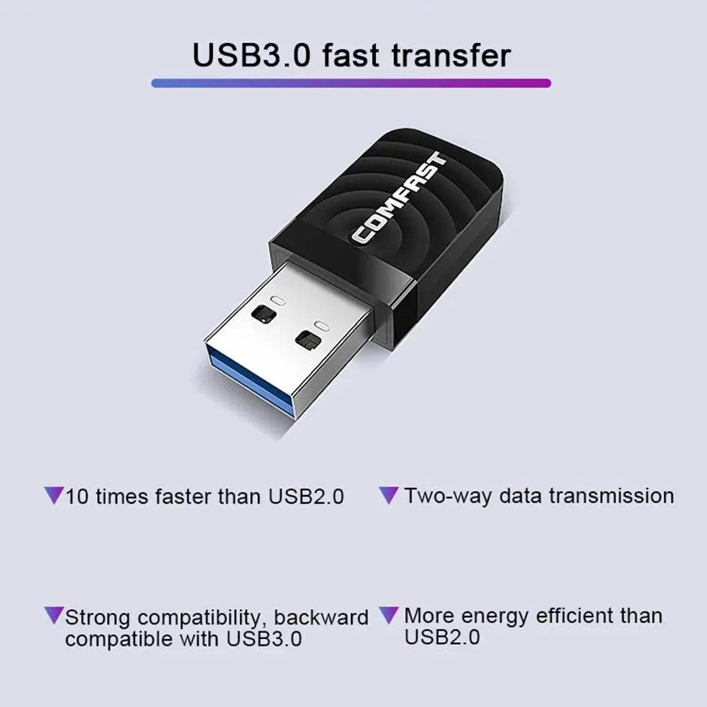 Usb wifi адаптер wifi USB Ethernet адаптер Usb wifi донгл картоприемник 1300 Мбит/с-гигабитный для Mac двухдиапазонный 2,4G/5G интернет