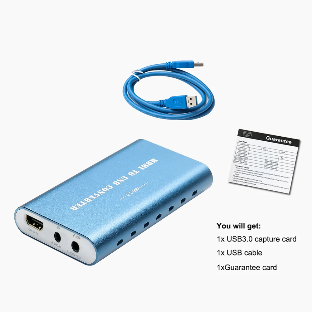 HaiweiTech USB2.0/3 0 4K Карта видеозахвата HDMI Mic Out Video Grabber Game Straming Capture устройство для Windows