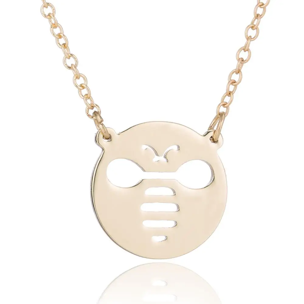 

AsJerlya New Charm Fashion Necklaces For Women Girl Cute Tiny Bee Animal Pendant Choker Necklace Jewelry Party Prom Gifts 2021