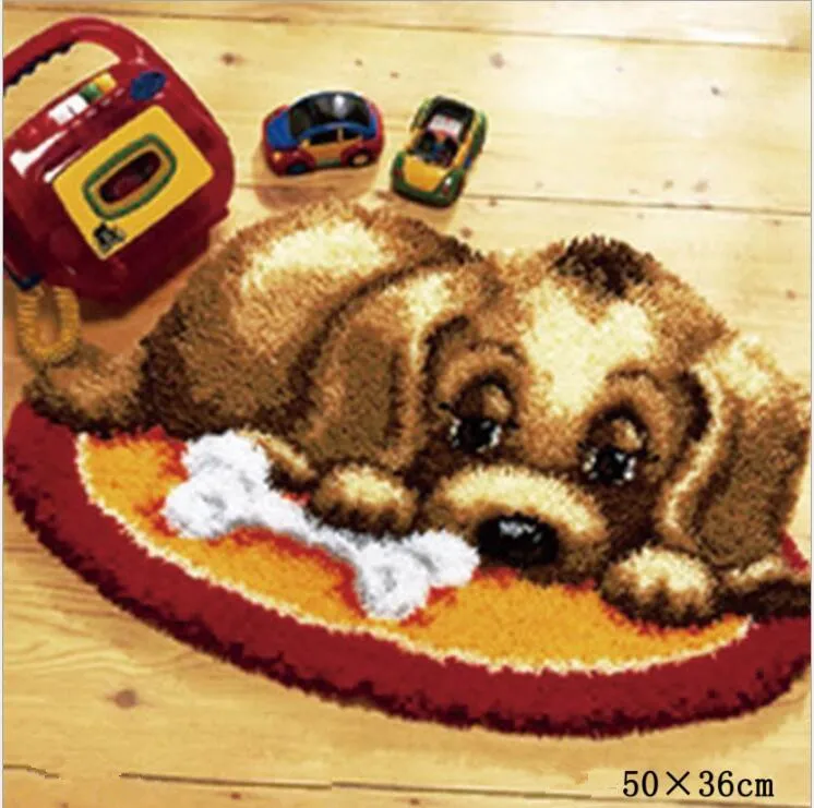 Набор сделай сам из необработанной пряжи для вязания крючком набор ковриков