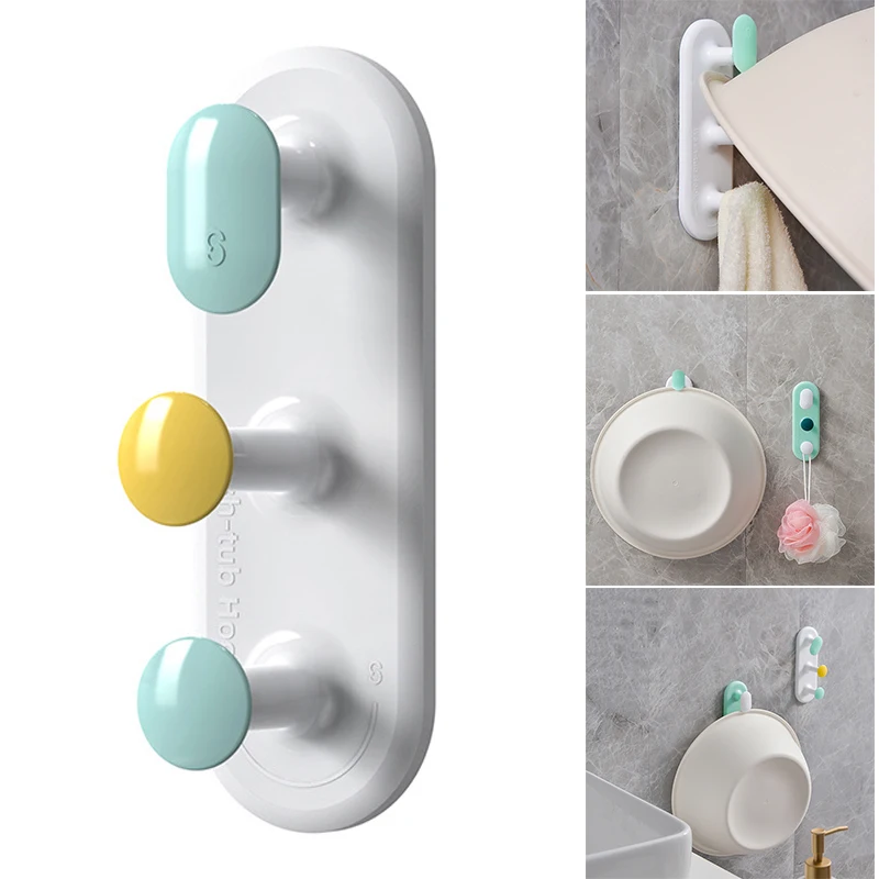 

Newly Punch-Free Washbasin Hook Multifunctional Wall-Mounted Towel Storage Hook for Bathroom Bedroom Kitchen