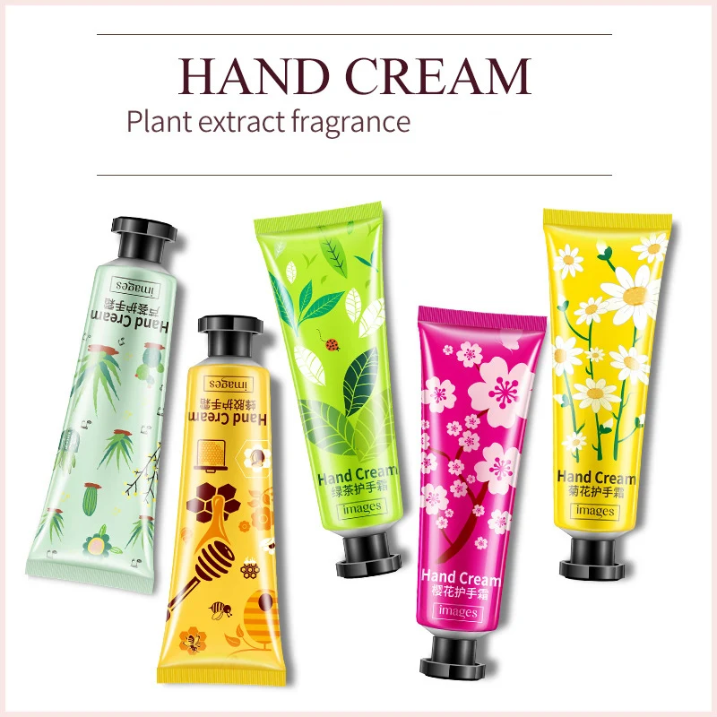 Images Hand Creams Plant Extract Fragrance Moisturizing Nourishing Cream suit Anti drying wrinkle Skin Care 30g |