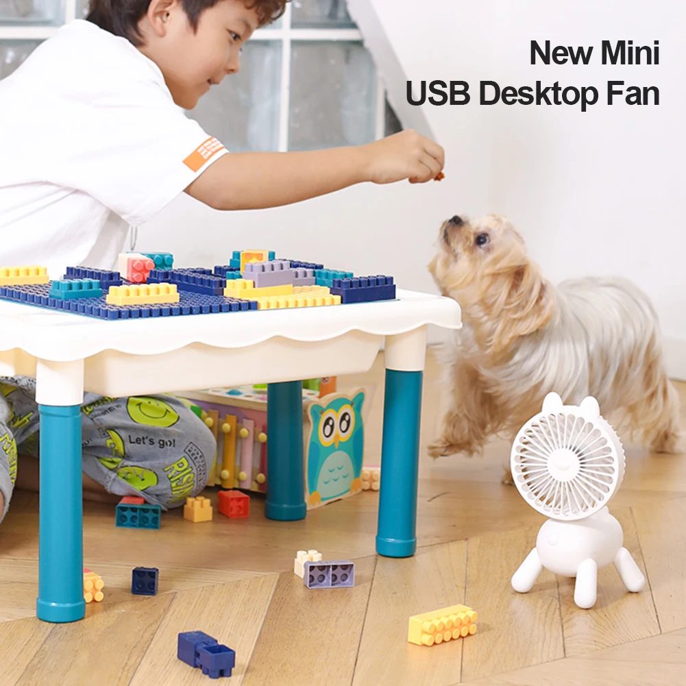 

Appliances Desktop Fan Portable Cooling USB Rechargeable Mini Handheld Fan Household Office Dormitory Cartoon Electric Fan