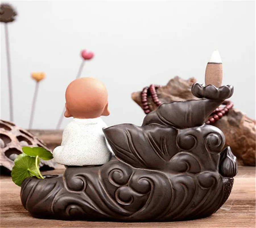 Креативный зеленый Растительный горелка водопад ладан держатель лотоса