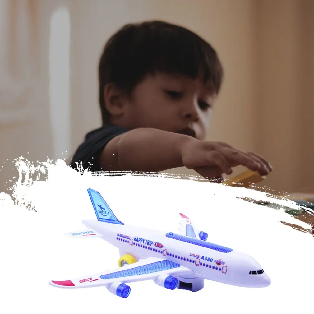 Аэробус A380 пассажирский самолет модель Электрическая универсальная музыка