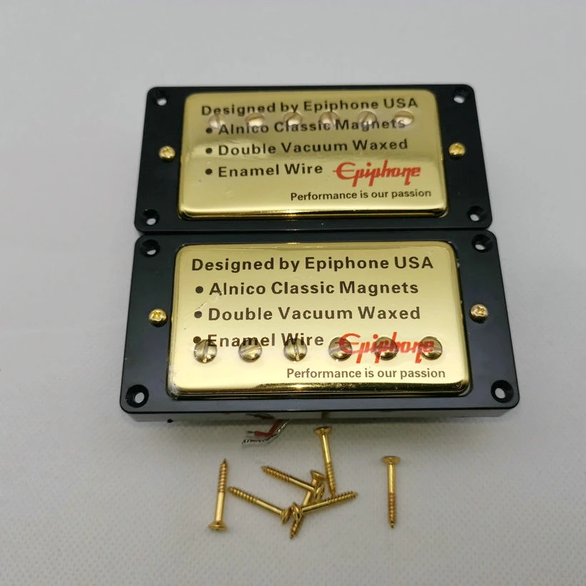 Humbucker Pickup Chrome Gold Black zebra MADE IN KOREA 1 Set Original Epi LP Standard SG Electric Guitar Alnico Bar | Спорт и