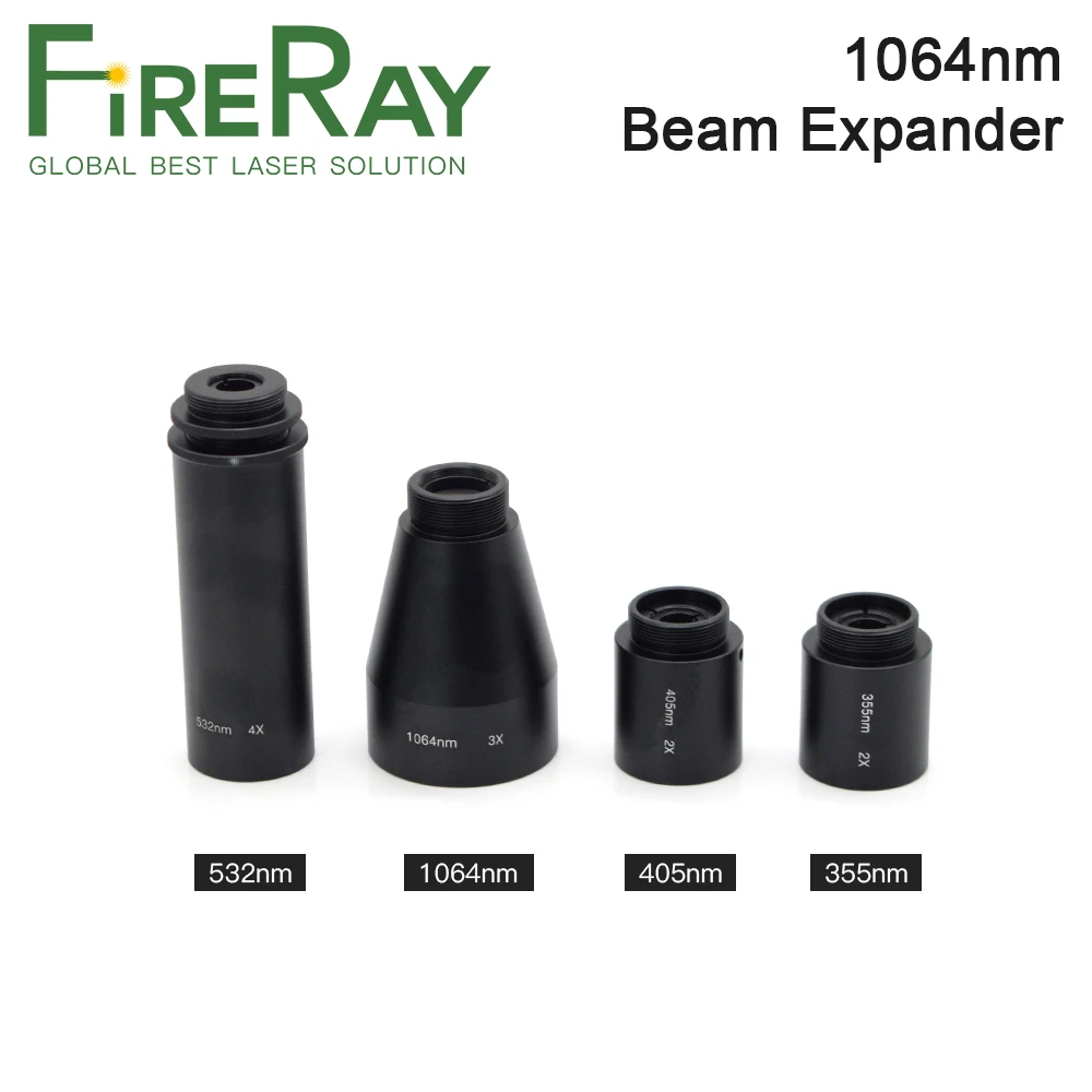 FireRay 1064nm 355nm 405nm 532nm Laser Beam Expander 2X-12X Galvanometer Marking Lenses Optics | Инструменты