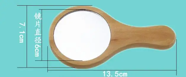 Новинка зеркало из натурального дерева деревянное ручное винтажное портативное