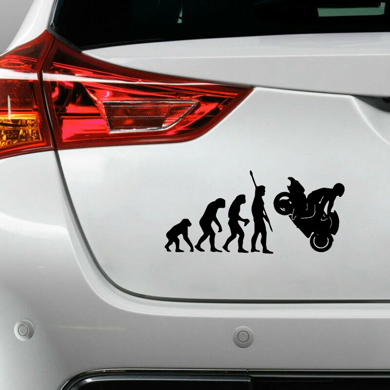 Мода человеческий Evolution персонализированные автомобильные наклейки виниловые