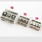 20 шт. 100 T8 T5 T4 Светодиодная трубка флуоресцентная держатель металлический зажим T8 кронштейн Соединительный зажим для осветительных приборов