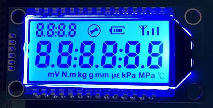 5V Blue Backlight TN положительный 6-знака после запятой сегмент ЖК-дисплей Панель модуль PCF8576 Водительская подушка безопасности белая/Голубая/зеленая желтая задняя подсветка - Цвет: 5V Blue Backlight