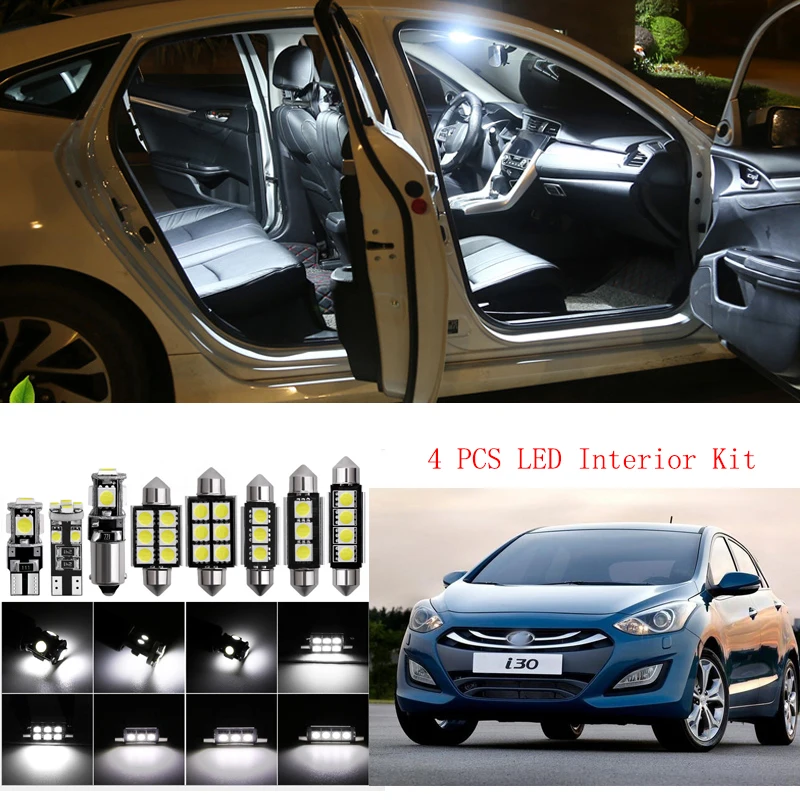 Светодиодная лампа для Hyundai I30 2013 4 шт. в комплекте|Декоративная лампа| |