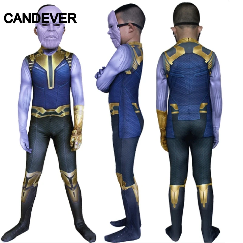Новинка Детский костюм Таноса Маска бесконечности перчатка с крагами костюмы на