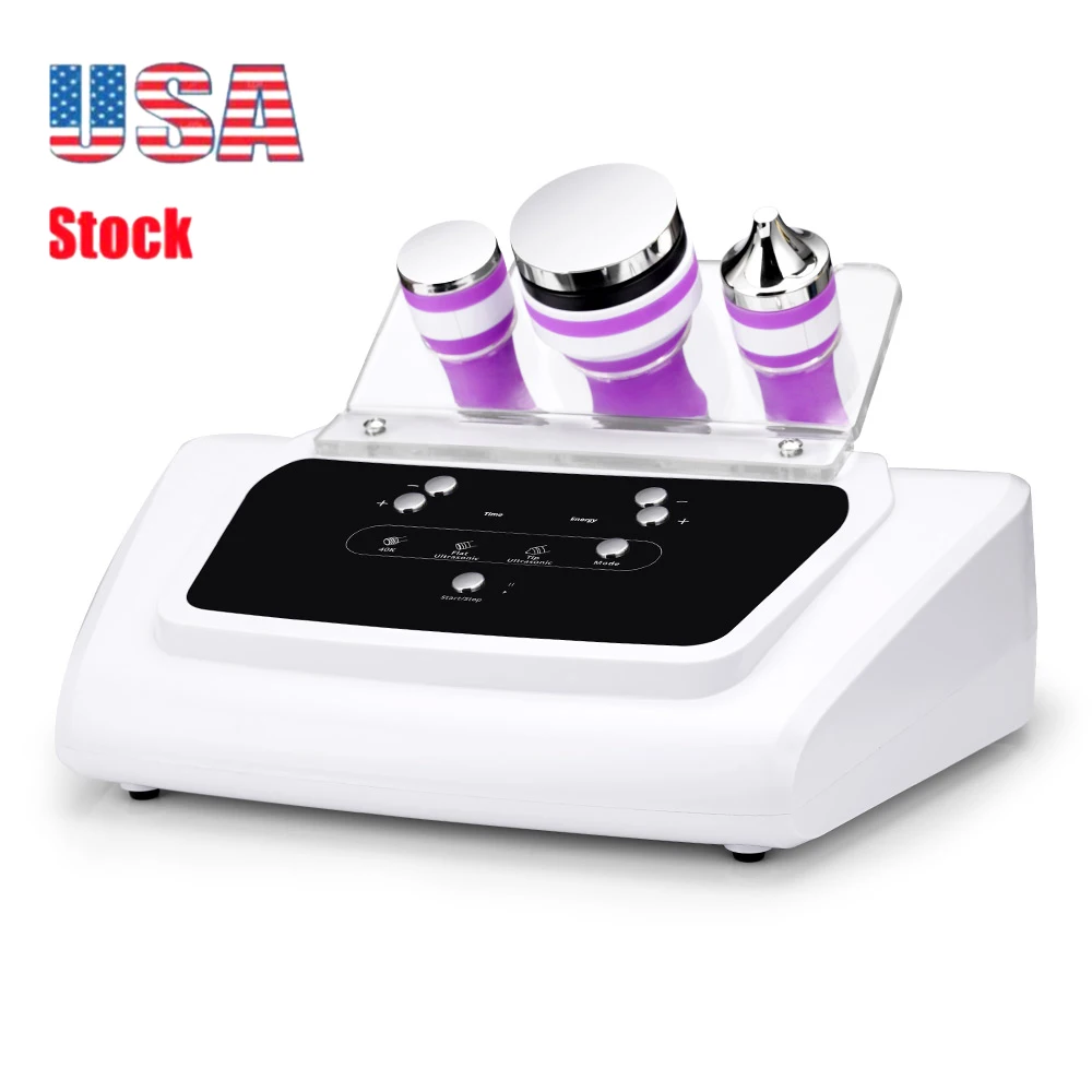 

3 in 1 At Home 40K Cavitation Machine Ultrasonic Facial Scrubber Body Slimming Machine Fat Removal