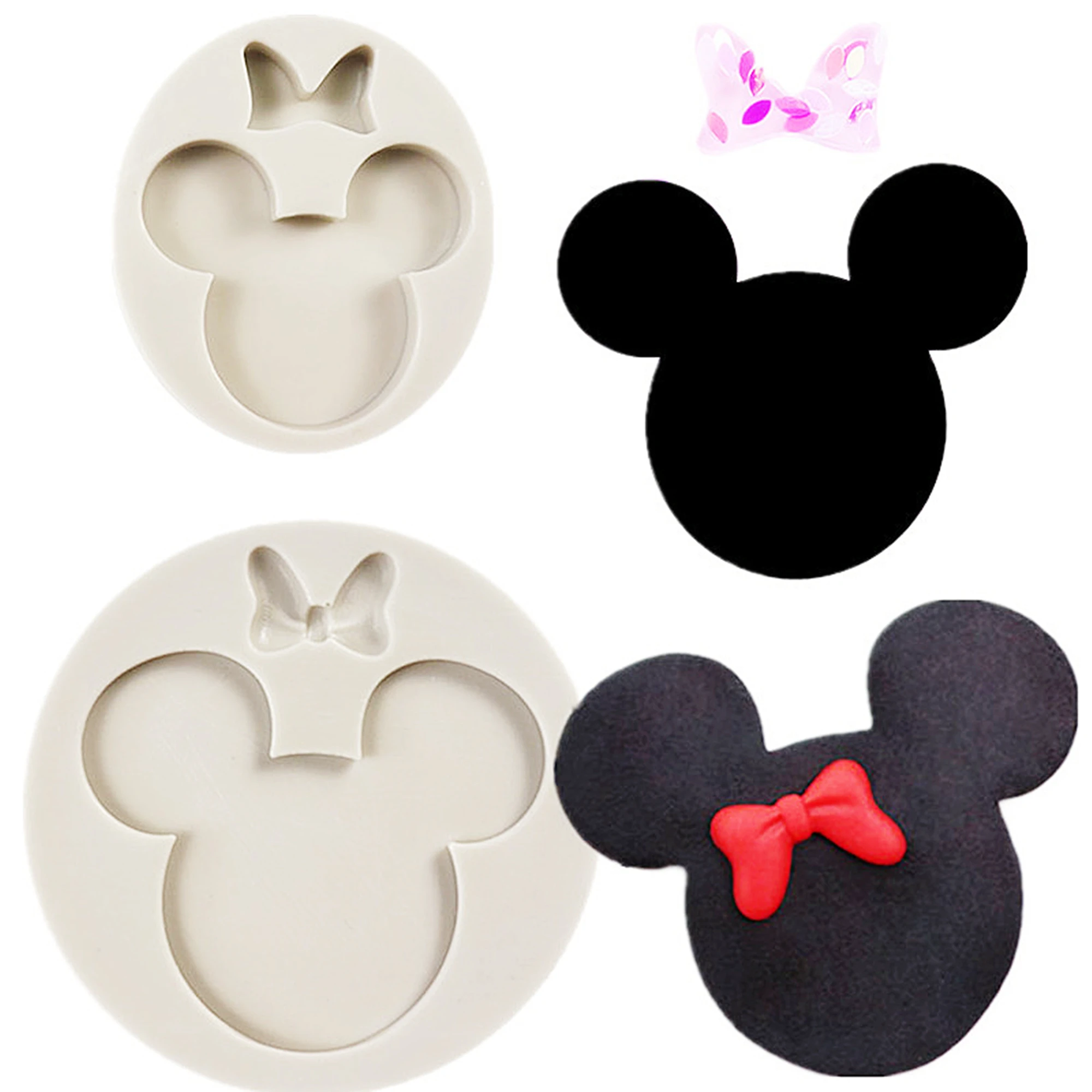 

Cute Mouse Fondant Silicone Mold Craft Chocolate Candy Resin Clay Mold Cake Decorating Tools Kitchen Baking Tools AD1110