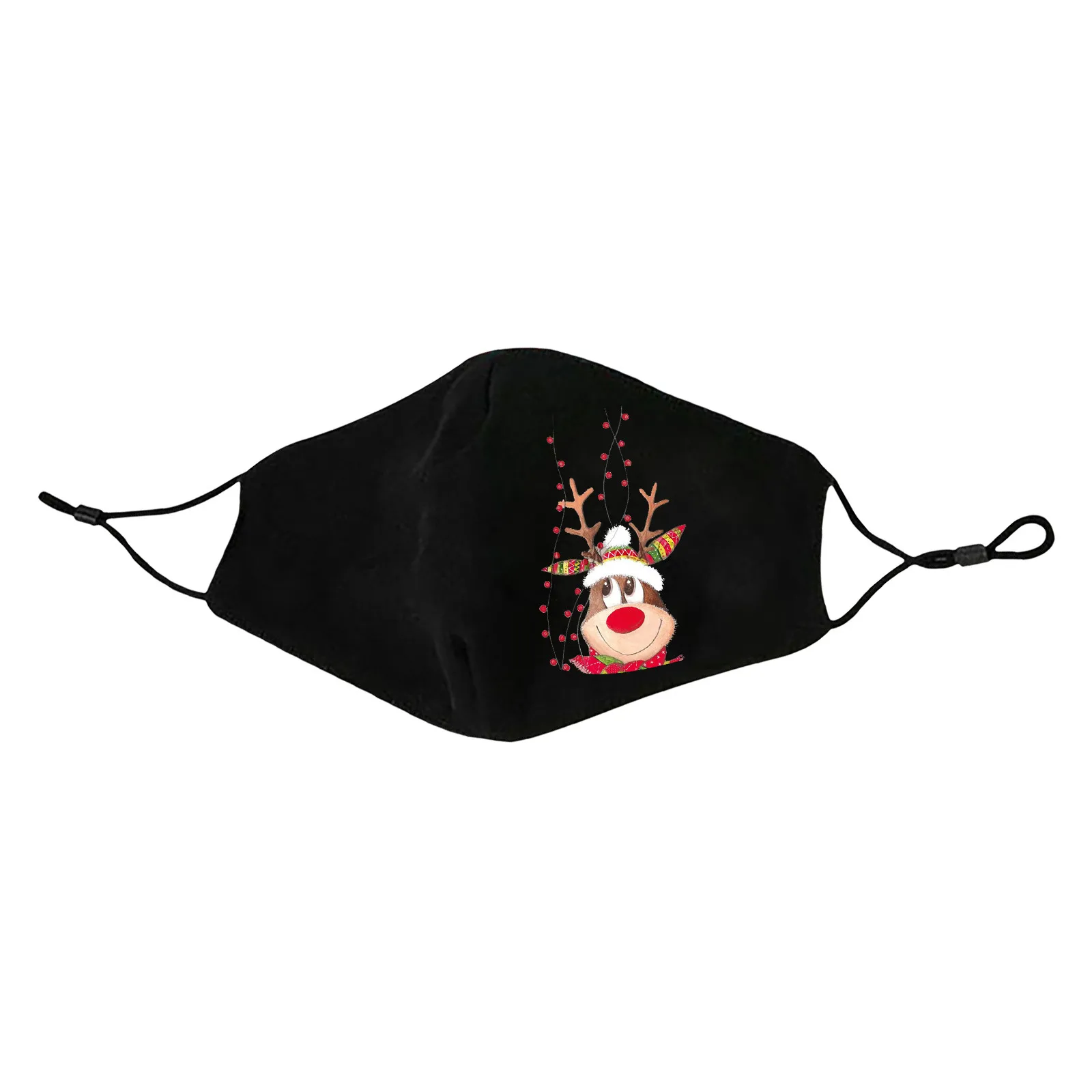 

6pcs Christmas Masks Adult Windproof Dustproof Protection Mouth Mask Washable Fabric Facial Mask For Protection Fast Shipping#E1