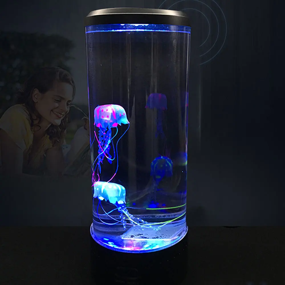 LED tower Jellyfish lamp night light bedside USB super power saving aquarium home decoration Beautiful | Спорт и развлечения