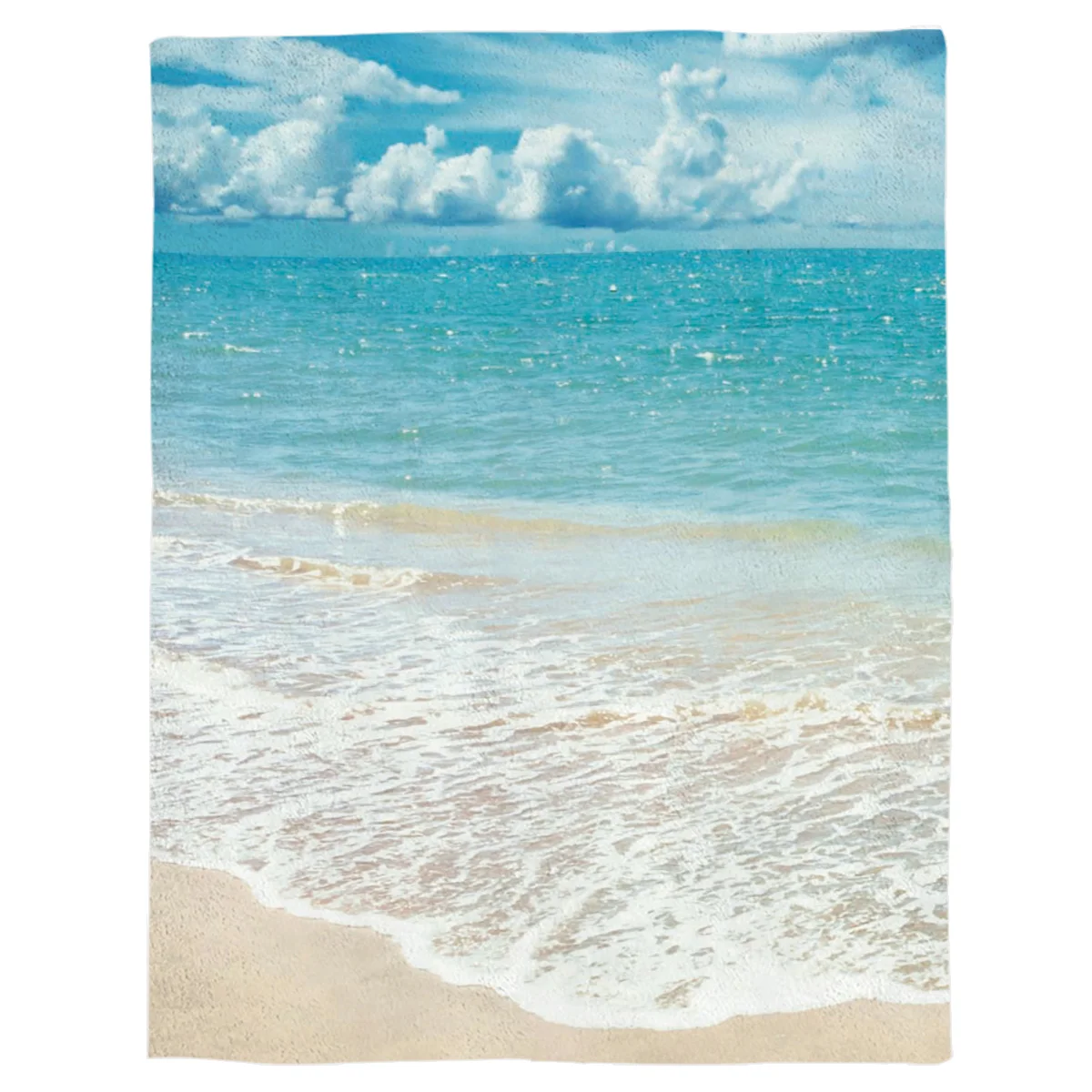 Пляжное небо и море покрывало для кровати Фланелевое флисовое путешествий