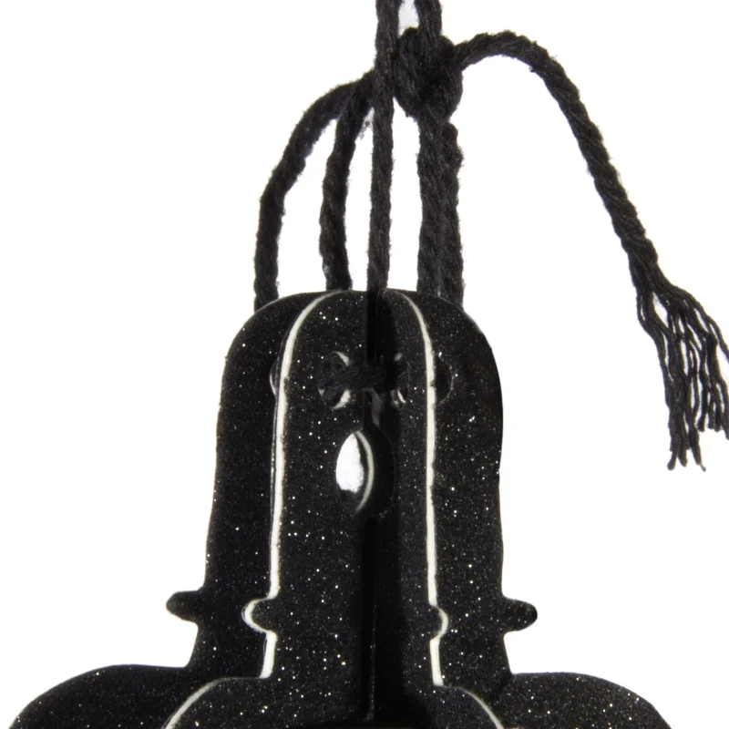 Горячая 3D Скелет люстра Хэллоуин висячие украшения блестящие бумажные сезон