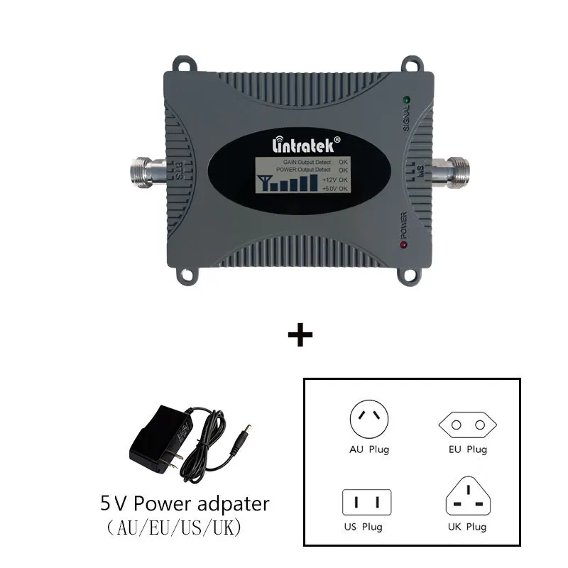 Усилитель сигнала Lintratek CDMA 2G 850 МГц сотовый gsm 3g мобильный телефон усилитель с ЖК