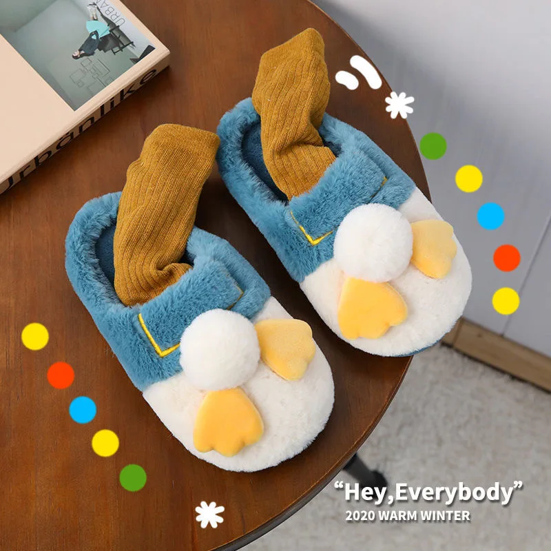 Зимние тапочки LLUUMIU женские домашние меховые теплые хлопковые туфли симпатичные