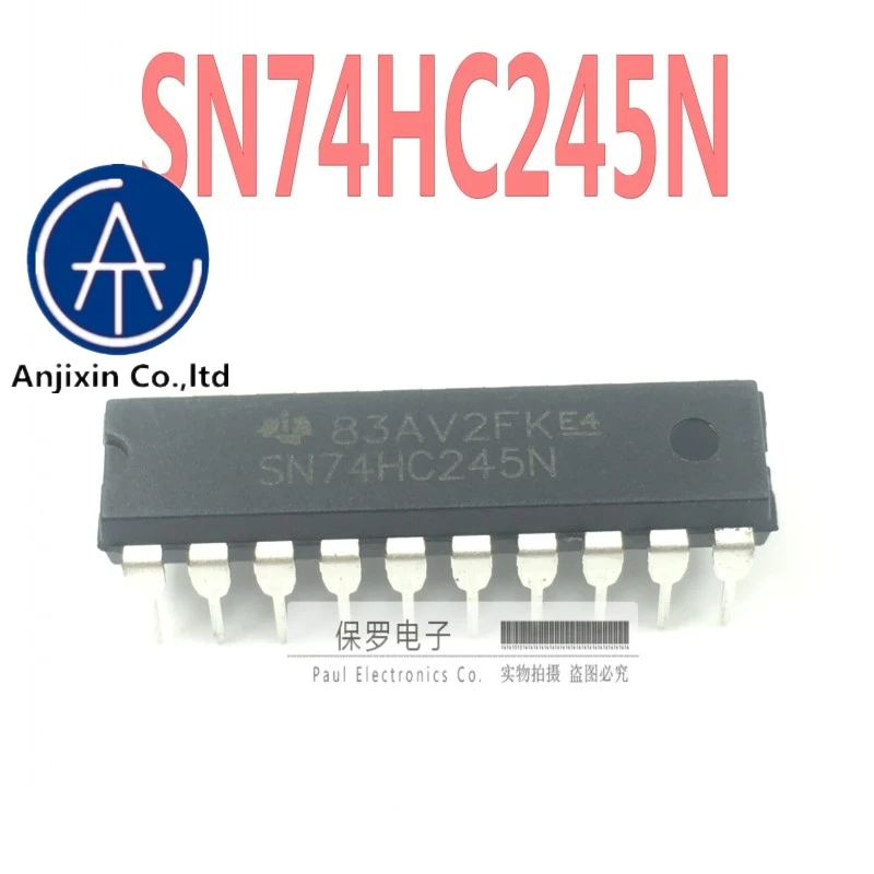 10pcs 100% orginal and newSN74HC245N 74HC245 DIP-20 in-line large chip eight-phase three-state bus transceiver real stock