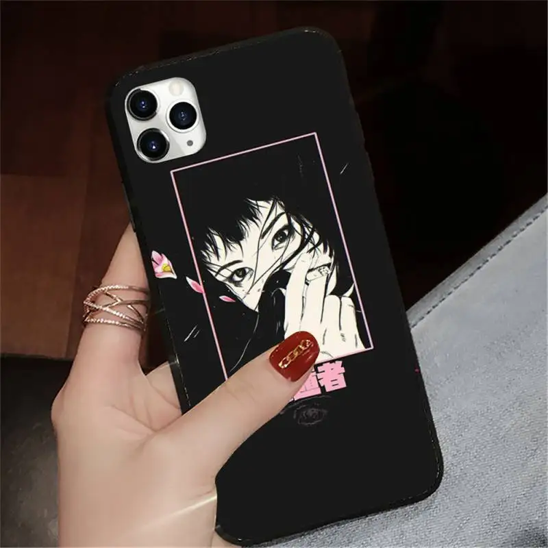 

Japanese horror comic painting Phone Case for iPhone 11 12 pro XS MAX 8 7 6 6S Plus X 5S SE 2020 XR