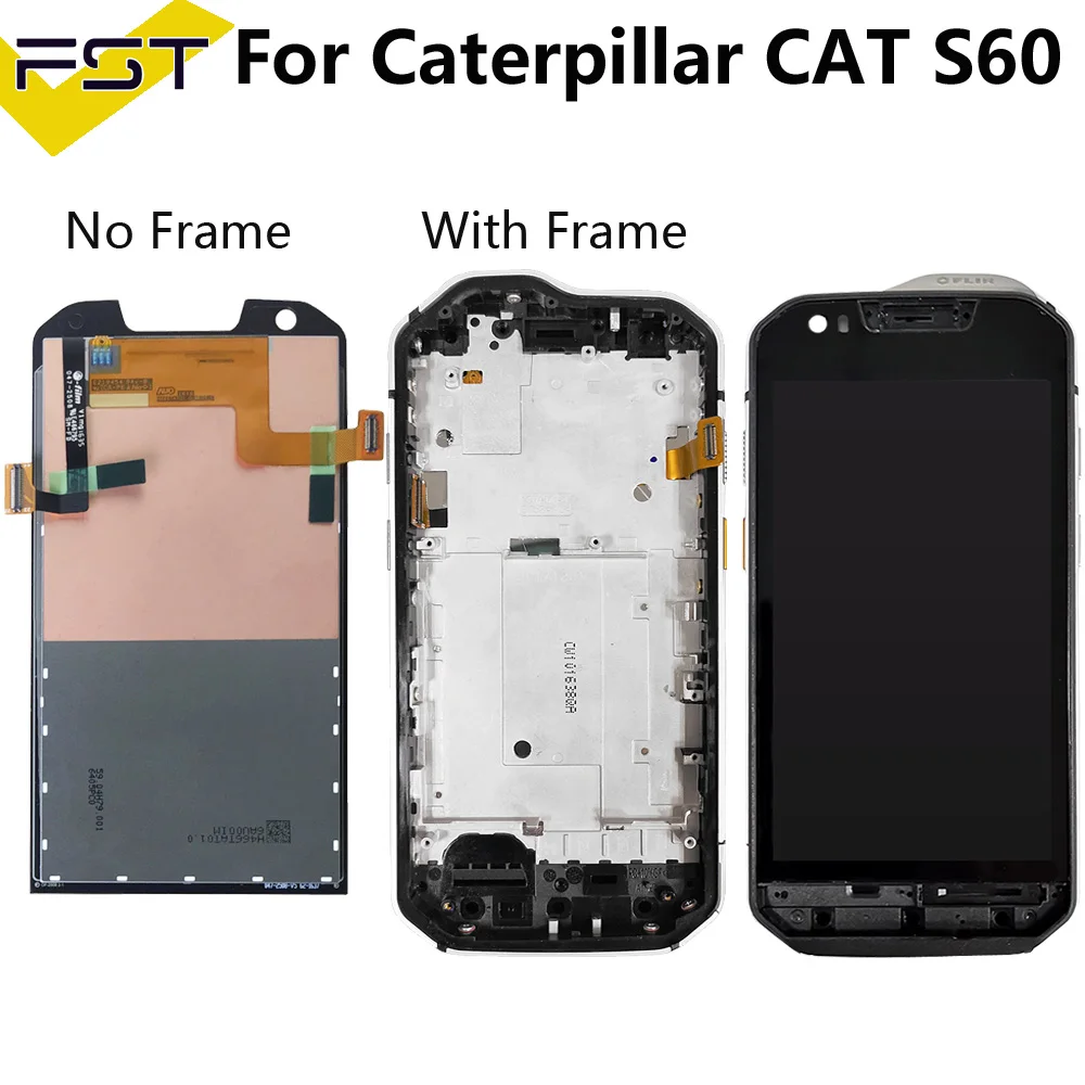 4,7 дюймов для гусеницы CAT S60 ЖК-дисплей+ кодирующий преобразователь сенсорного экрана в сборе с рамкой запасные части+ Инструменты