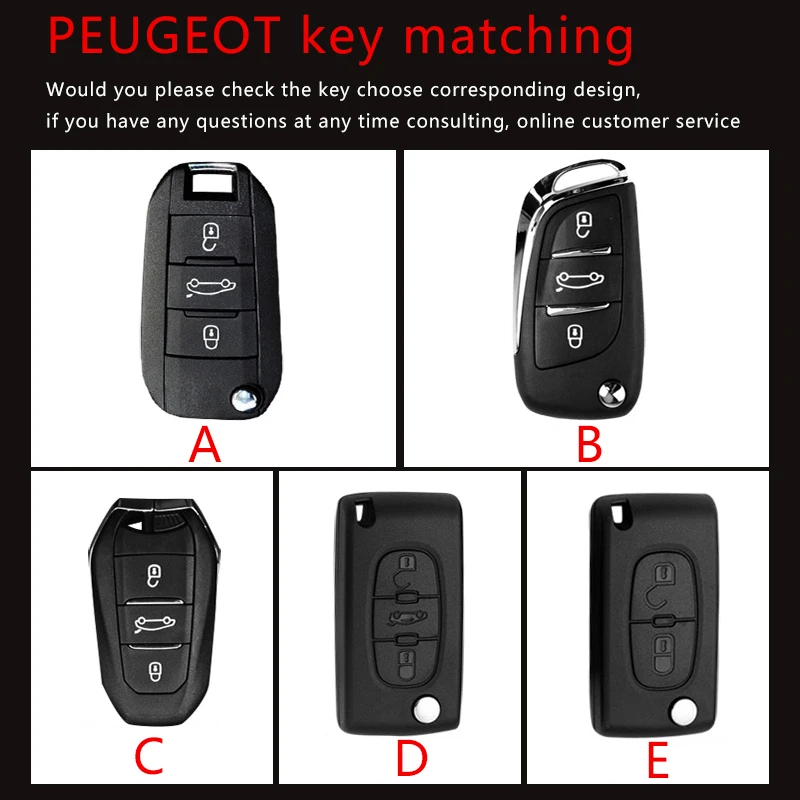 Люкс из натуральной кожи ключа автомобиля чехол Обложка для Peugeot 107 206 207 208 306 307 308