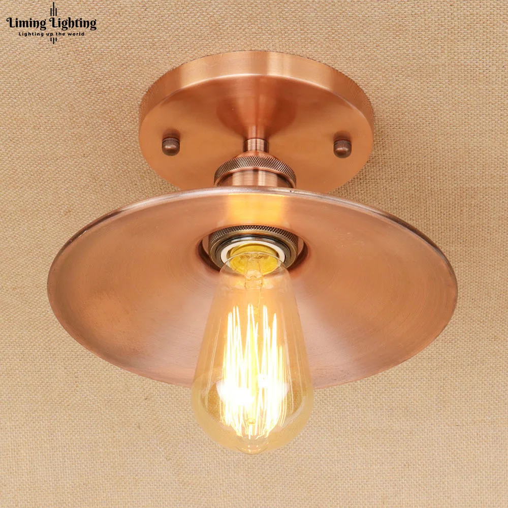 Лофт винтажные потолочные светильники Lamparas De Techo Lustre Luminaria Abajur комнатная потолочная лампа освещение Промышленное освещение для гостиной