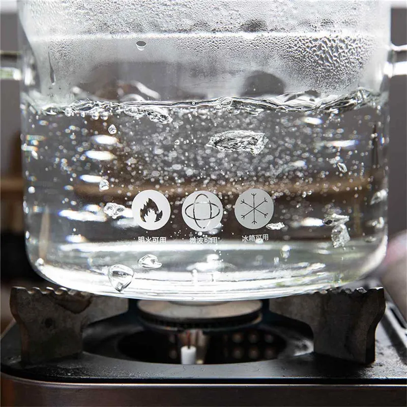Household Transparent Glass Soup Pot Electric Ceramic Stove Heating Bowl Handmade Cooking Tools Kitchen Supplies 1.5/1.7L | Дом и сад