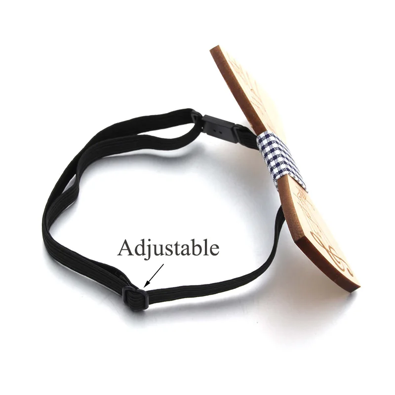 

New Fashion Wood Bow Tie Gentleman Bow Ties Handmade Note Pattern Neck Tie Casual Creative Butterfly Men Elegant High Quality