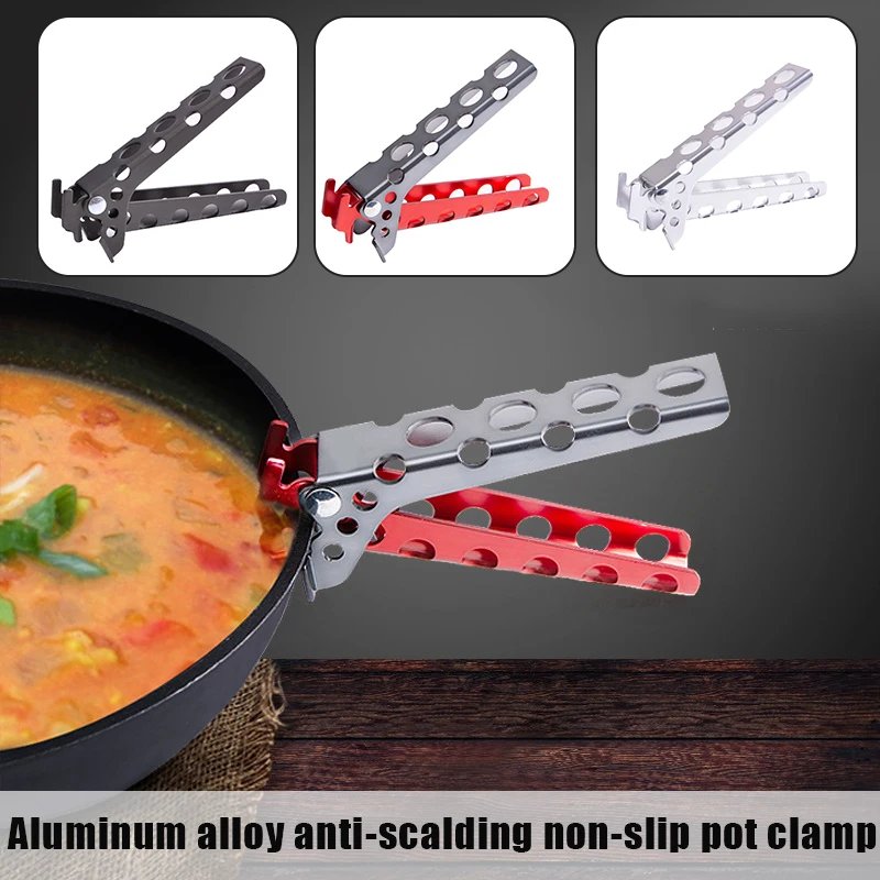 

Anti-Scalding Pot Pan Bowl Gripper Outdoor Handle Holder Stainless Steel Anti-scalding Bowl Pan Clamp for Instants Pot S