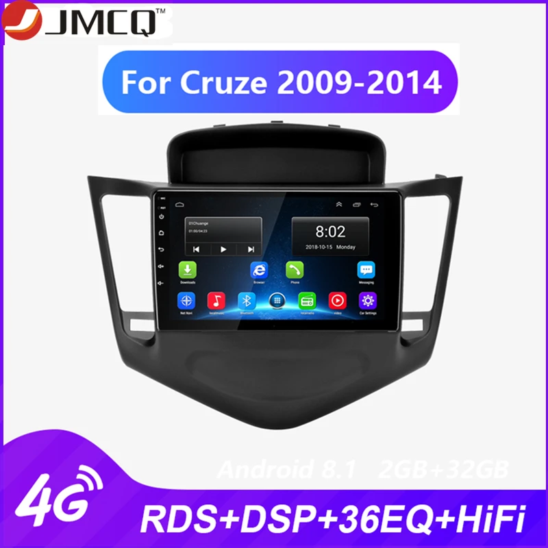 JMCQ Android автомобильный стерео Авто Радио мультимедийный плеер для Chevrolet Cruze 2009 2014 DSP
