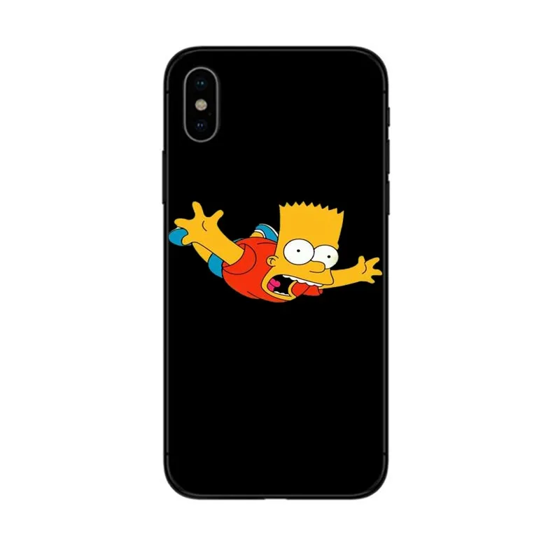 GYKZ смешной Homer J. Simpson Черный силиконовый чехол для телефона для iPhone 7 11 Pro XS MAX XR X 8 6 6s Plus 5 мультяшная Мягкая матовая задняя крышка - Цвет: Style 8