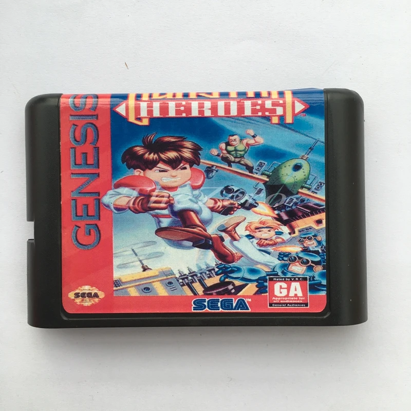 Gunstar герои ЕС/японский оболочка для 16 бит карточная игра Genesis Системы Sega игры Mega